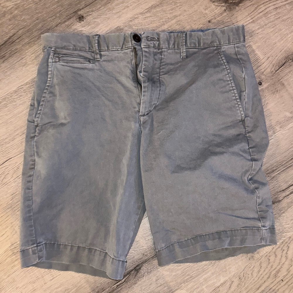Blue dress shorts